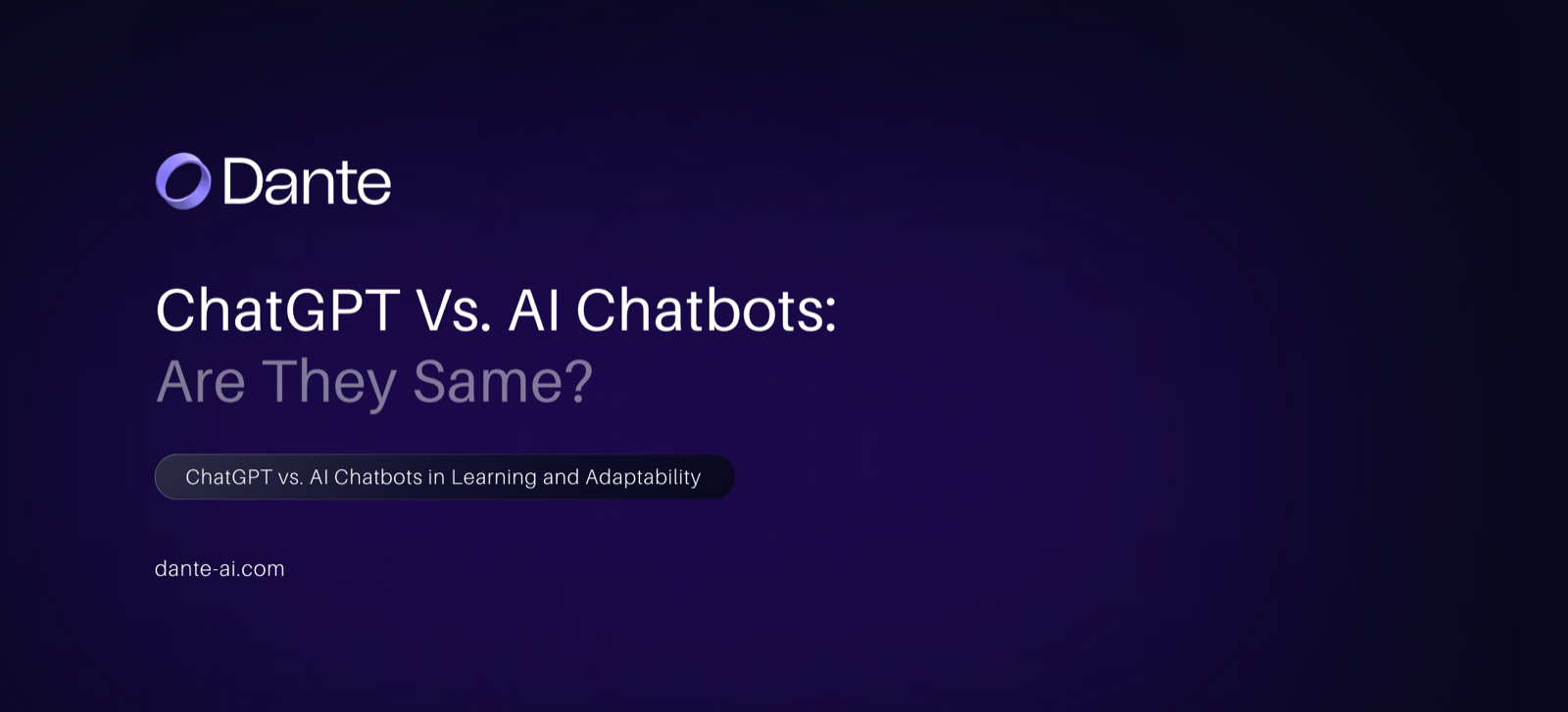ChatGPT vs. AI chatbots: are they the same? comparison illustration
