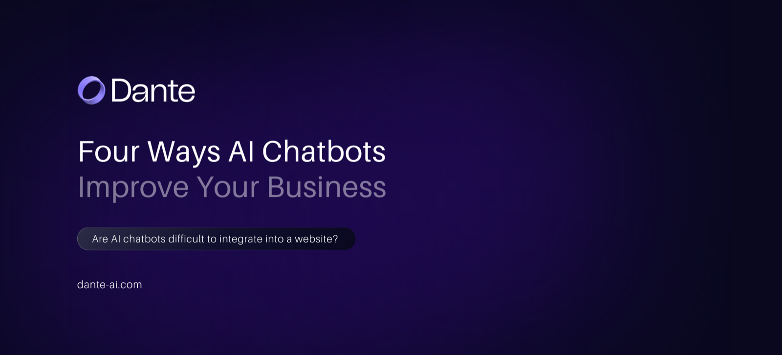 Four Ways AI Chatbots Improve Your Website blog post main image