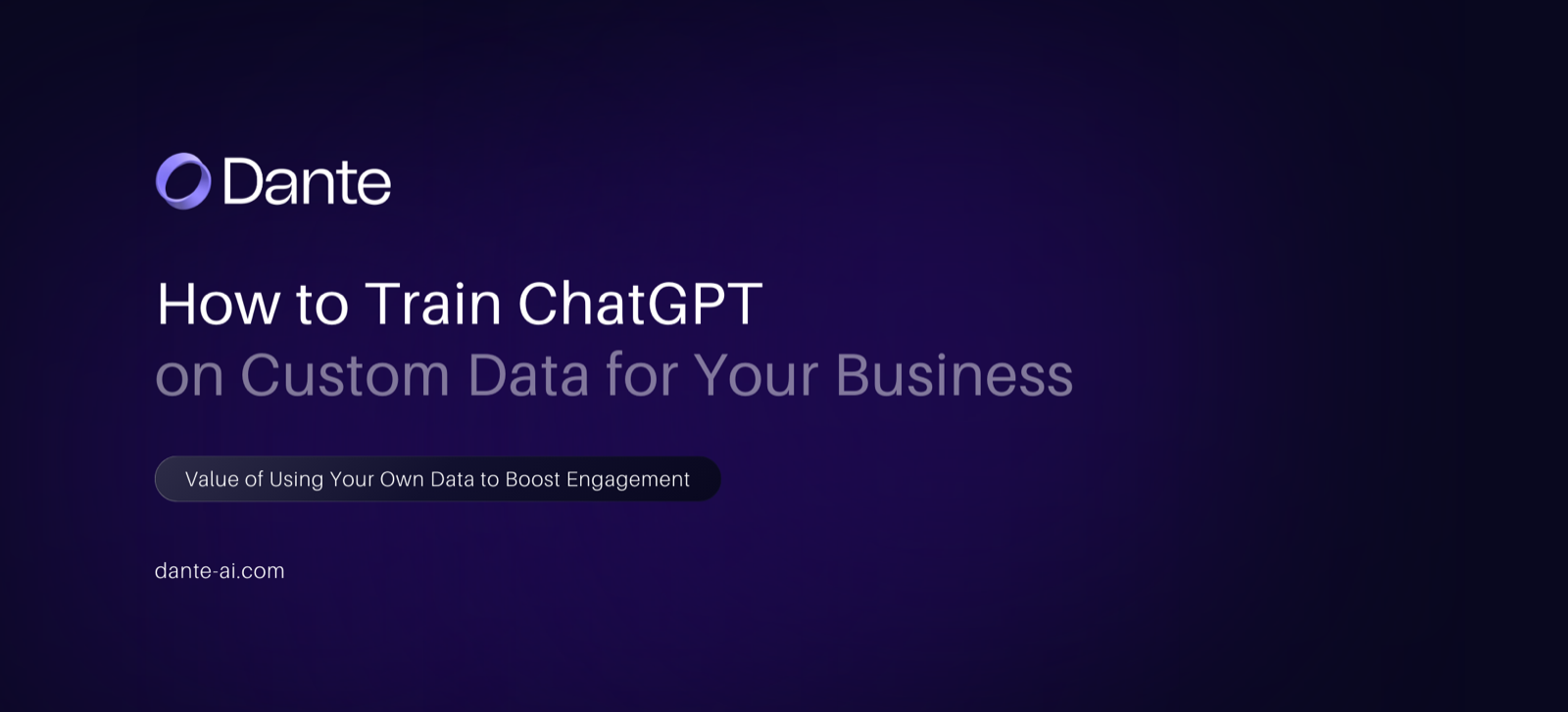 Build an AI chatbot trained on your own business data