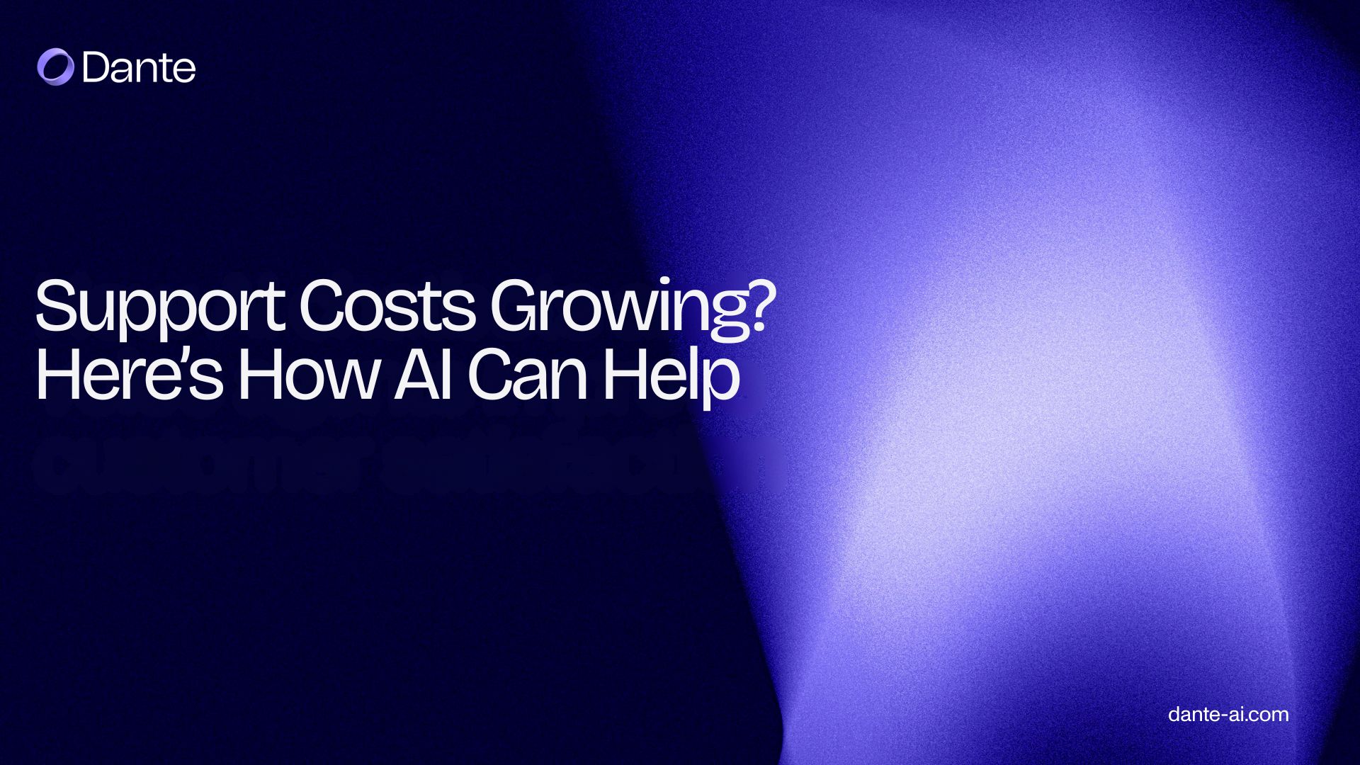 Support costs growing? Here's how AI can help